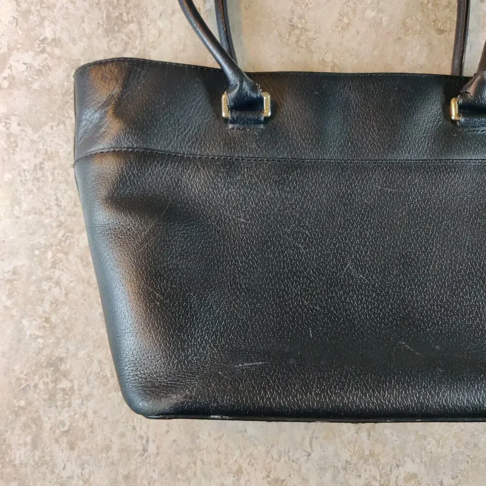 Kate Spade New York Black Leather Purse Shoulderbag RN#0102760 * Minor Flaws *